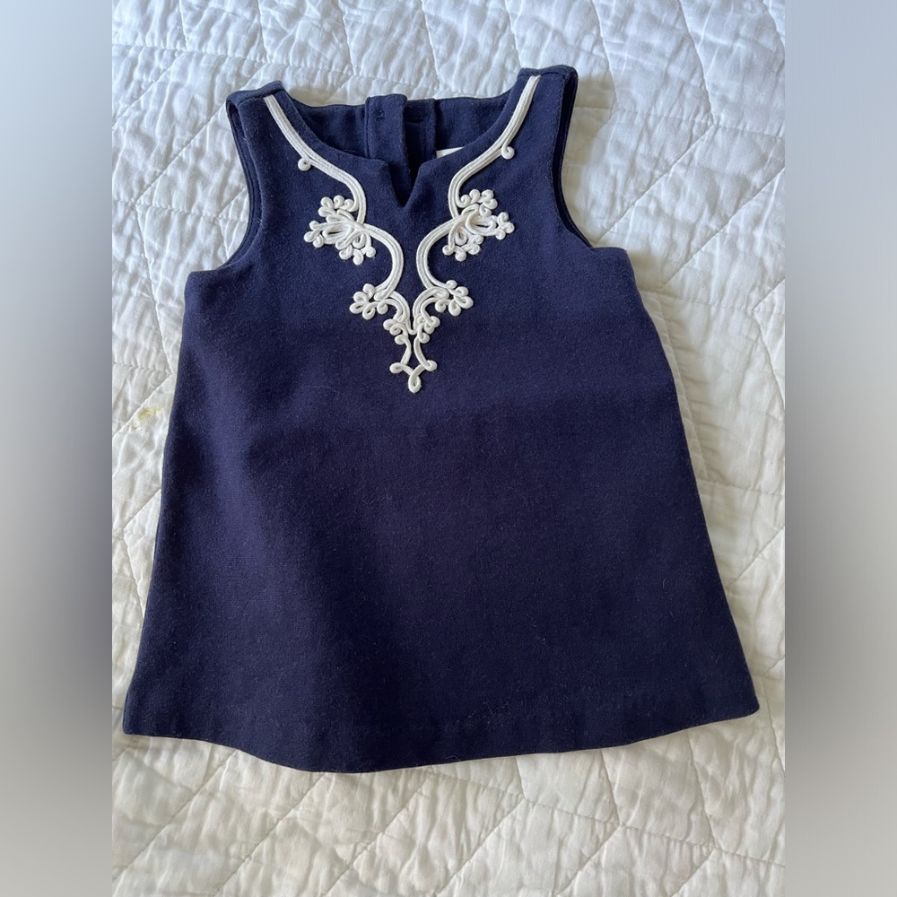 Janie and Jack navy and white summer dress